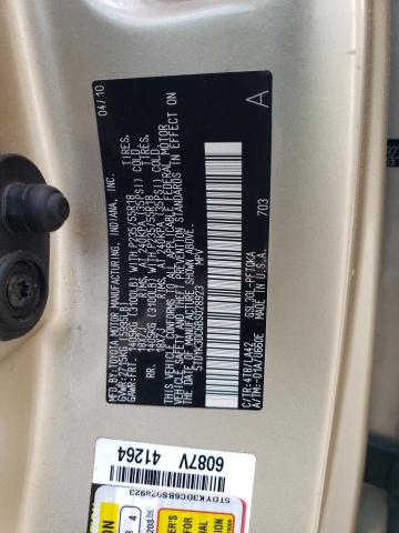 5TDYK3DC6BS028923 - 2011 TOYOTA SIENNA XLE GOLD photo 13