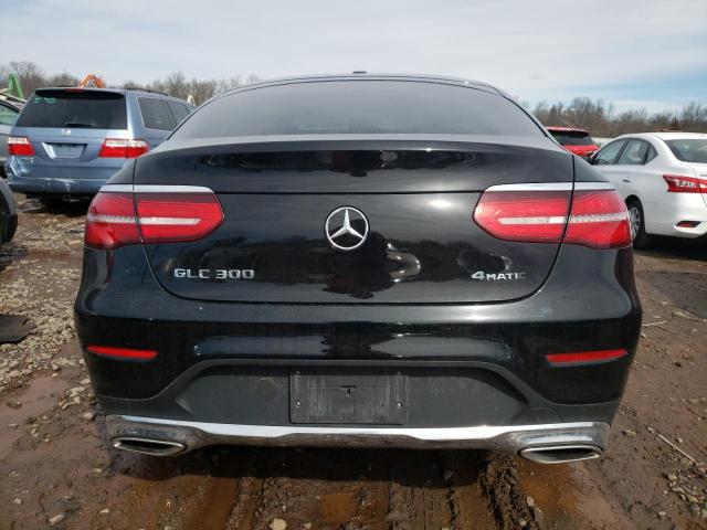 WDC0J4KB3JF411131 - 2018 MERCEDES-BENZ GLC COUPE 300 4MATIC BLACK photo 6