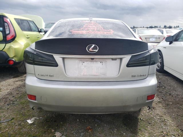 JTHBK262672026784 - 2007 LEXUS IS 250 SILVER photo 6