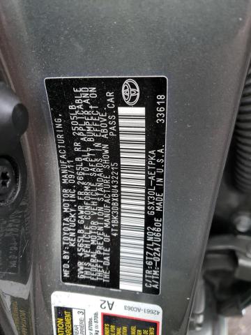 4T1BK3DBXBU432215 - 2011 TOYOTA AVALON BASE 灰色 照片 12