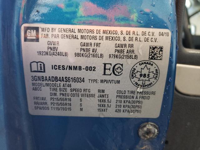 3GNBAADB4AS616034 - 2010 CHEVROLET HHR LS 蓝色 照片 13