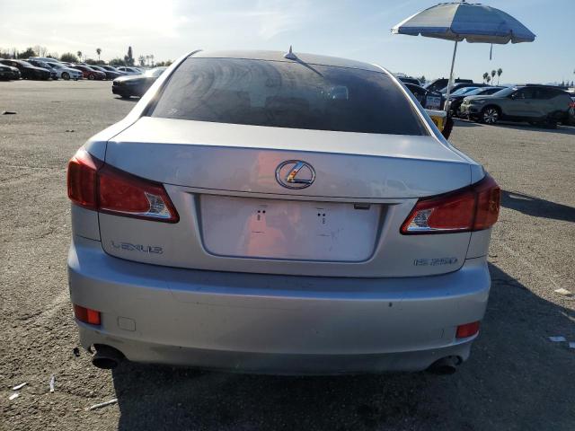 JTHBK262395087334 - 2009 LEXUS IS 250 SILVER photo 6