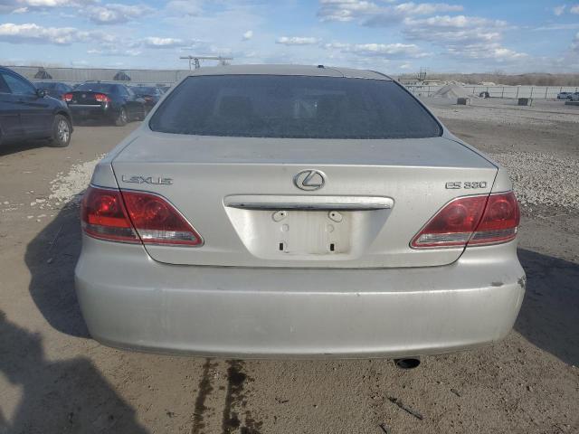 JTHBA30G555059123 - 2005 LEXUS ES 330 SILVER photo 6