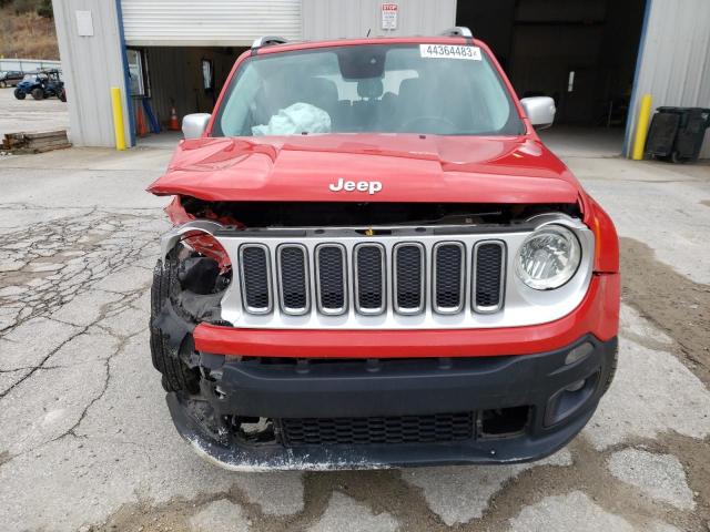 ZACCJBDB5HPE97618 - 2017 JEEP RENEGADE LIMITED RED photo 5