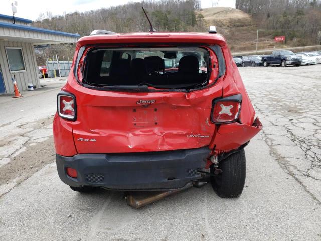 ZACCJBDB5HPE97618 - 2017 JEEP RENEGADE LIMITED RED photo 6