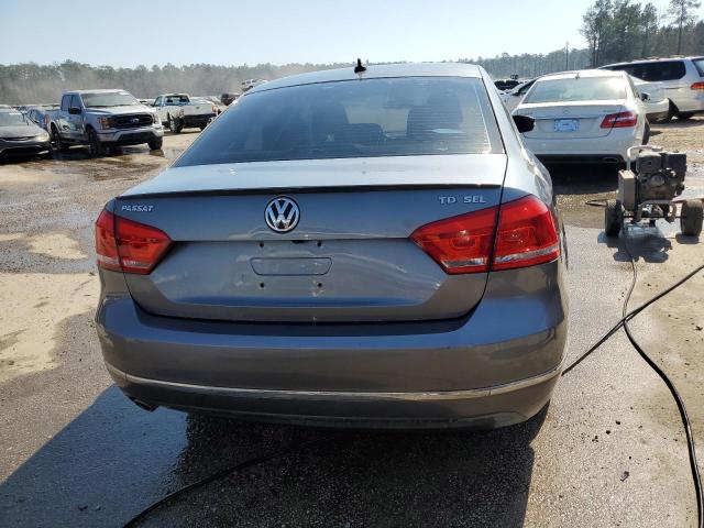 1VWCN7A38EC115447 - 2014 VOLKSWAGEN PASSAT SEL GRAY photo 6