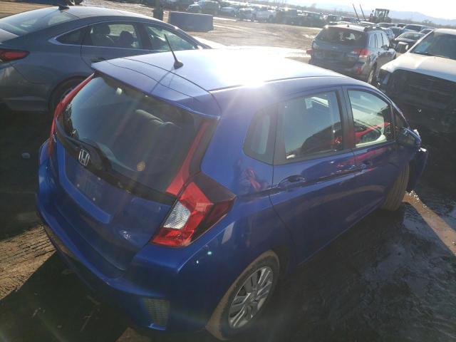 3HGGK5G58FM743794 - 2015 HONDA FIT LX BLUE photo 3