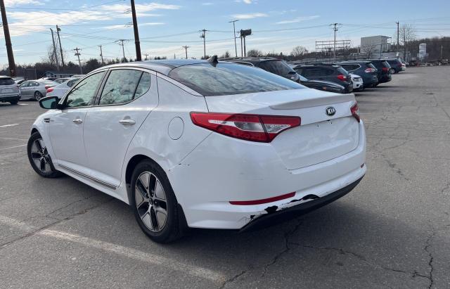 KNAGM4AD7D5045261 - 2013 KIA OPTIMA HYBRID WHITE photo 3