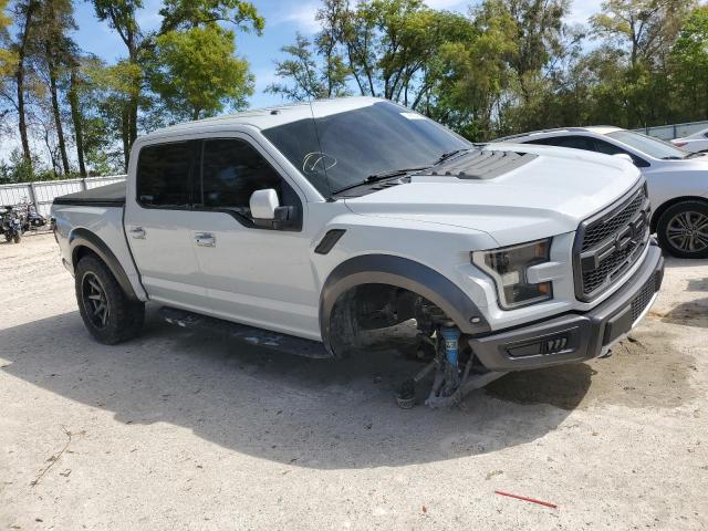 1FTFW1RGXHFA94430 - 2017 FORD F150 RAPTOR WHITE photo 4