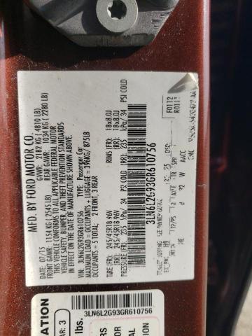 3LN6L2G93GR610756 - 2016 LINCOLN MKZ BROWN photo 12