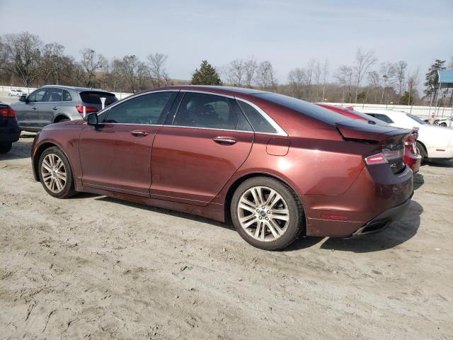 3LN6L2G93GR610756 - 2016 LINCOLN MKZ BROWN photo 2