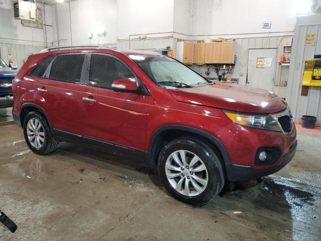 5XYKU4A16BG025719 - 2011 KIA SORENTO EX RED photo 4