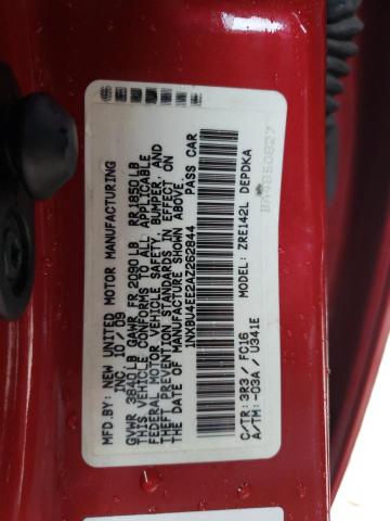 1NXBU4EE2AZ262844 - 2010 TOYOTA COROLLA BASE RED photo 12