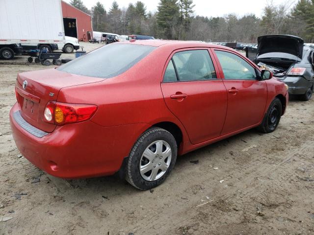 1NXBU4EE2AZ262844 - 2010 TOYOTA COROLLA BASE RED photo 3