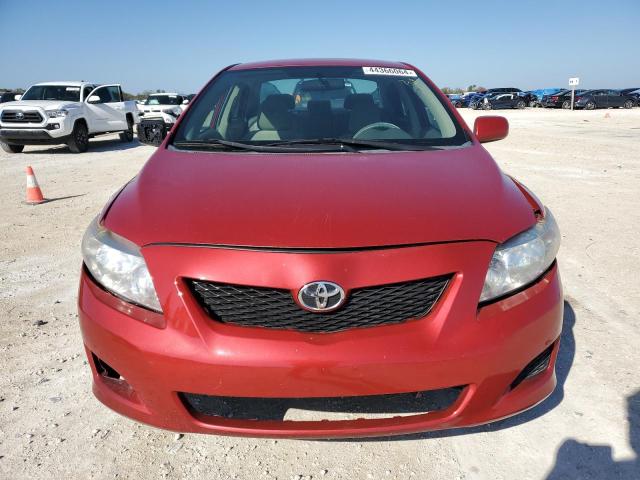 2T1BU40E49C096797 - 2009 TOYOTA COROLLA BASE RED photo 5