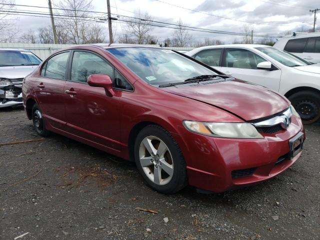 2HGFA16649H324622 - 2009 HONDA CIVIC LX-S BURGUNDY photo 4