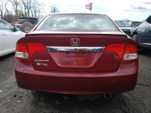 2HGFA16649H324622 - 2009 HONDA CIVIC LX-S Բորդո լուսանկար 6