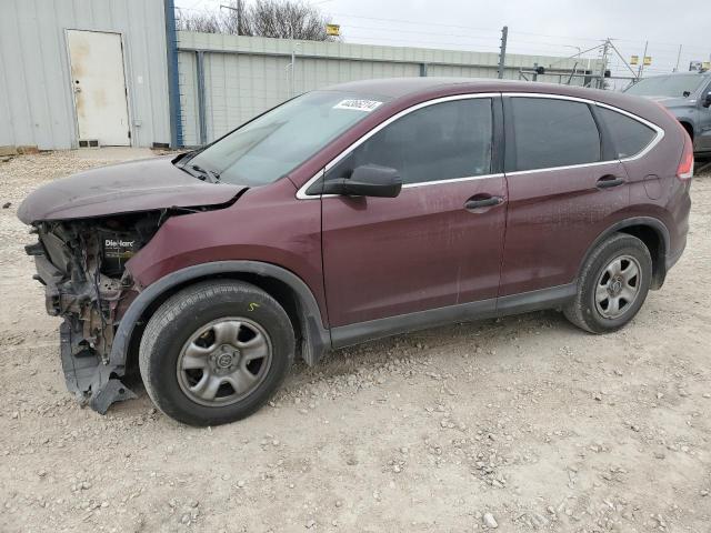 5J6RM3H37CL018584 - 2012 HONDA CR-V LX BURGUNDY photo 1