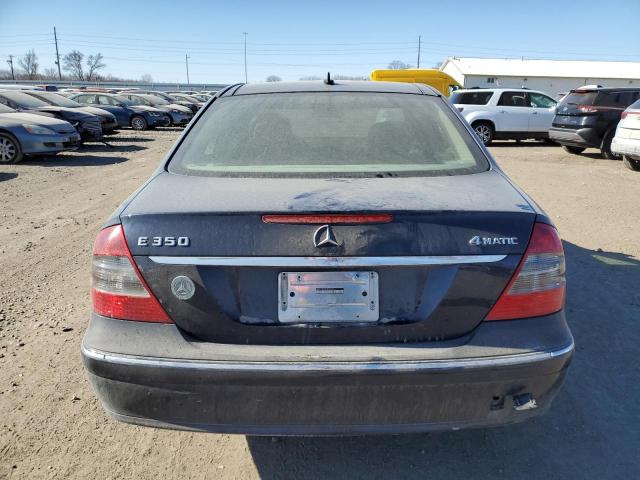 WDBUF87X78B239450 - 2008 MERCEDES-BENZ E 350 4MATIC BLUE photo 6