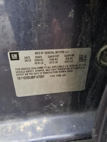 1G11C5SL9EF127097 - 2014 CHEVROLET MALIBU 1LT 蓝色 照片 12