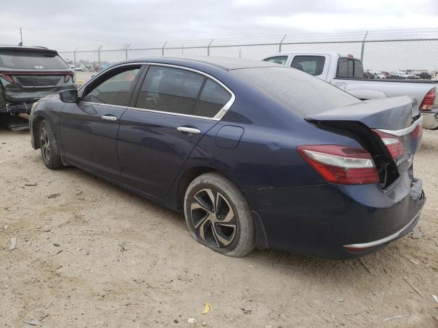 1HGCR2F34HA186360 - 2017 HONDA ACCORD LX BLUE photo 2