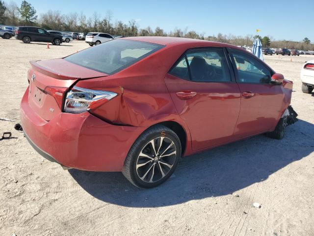 5YFBURHE2HP596635 - 2017 TOYOTA COROLLA L RED photo 3