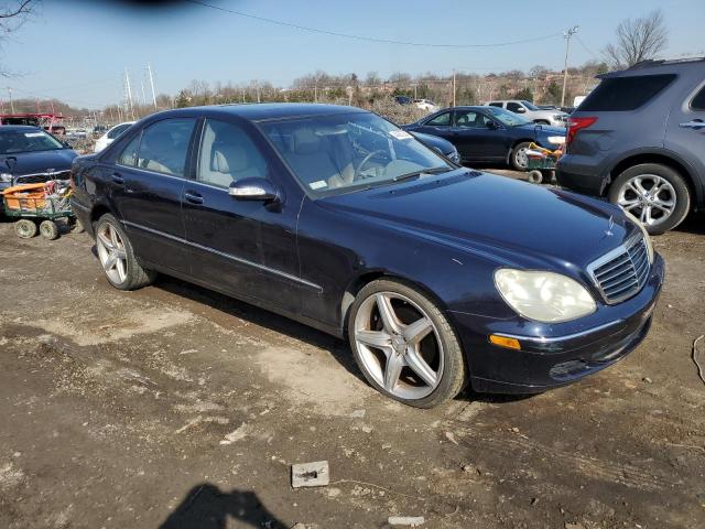 WDBNG83J84A388002 - 2004 MERCEDES-BENZ S 430 4MATIC BLUE photo 4