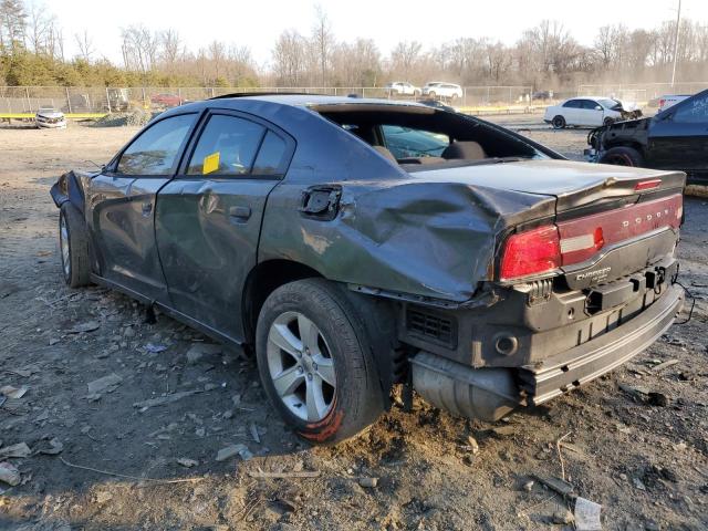 2C3CDXBG6EH215717 - 2014 DODGE CHARGER SE GRAY photo 2