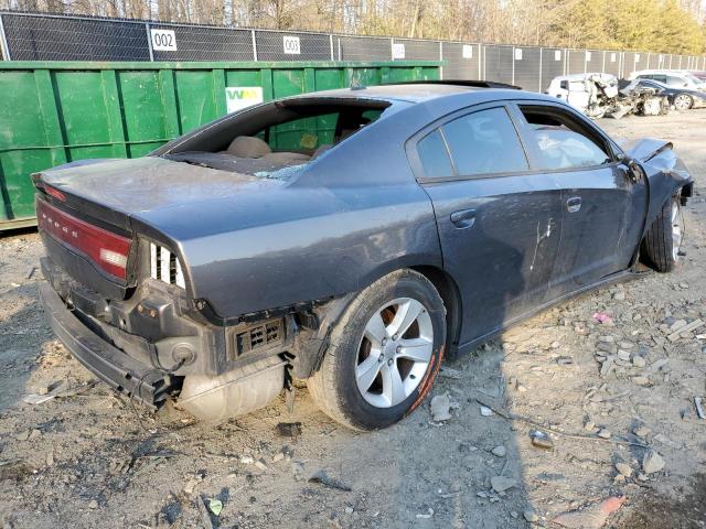 2C3CDXBG6EH215717 - 2014 DODGE CHARGER SE GRAY photo 3