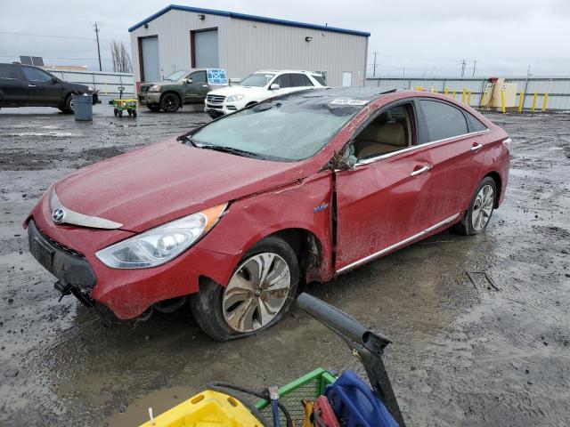 KMHEC4A42DA092911 - 2013 HYUNDAI SONATA HYBRID RED photo 1