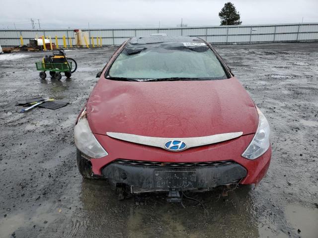 KMHEC4A42DA092911 - 2013 HYUNDAI SONATA HYBRID RED photo 5