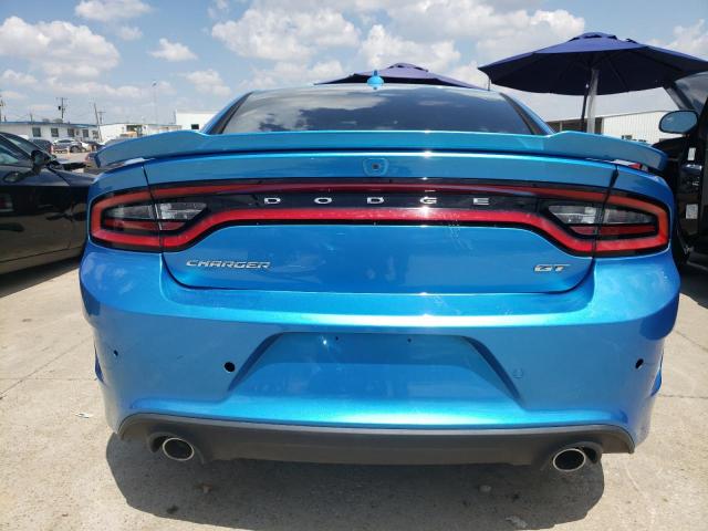 2C3CDXHG3KH522619 - 2019 DODGE CHARGER GT BLUE photo 6