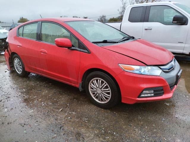 JHMZE2H3XCS006608 - 2012 HONDA INSIGHT RED photo 4