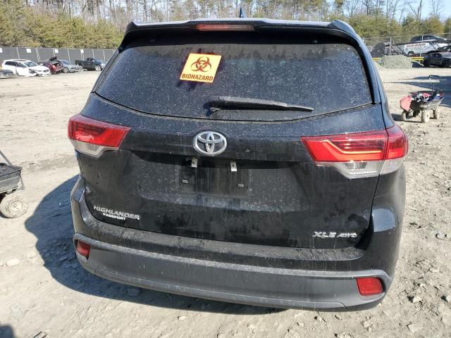 5TDJZRFH4KS702186 - 2019 TOYOTA HIGHLANDER SE BLACK photo 6