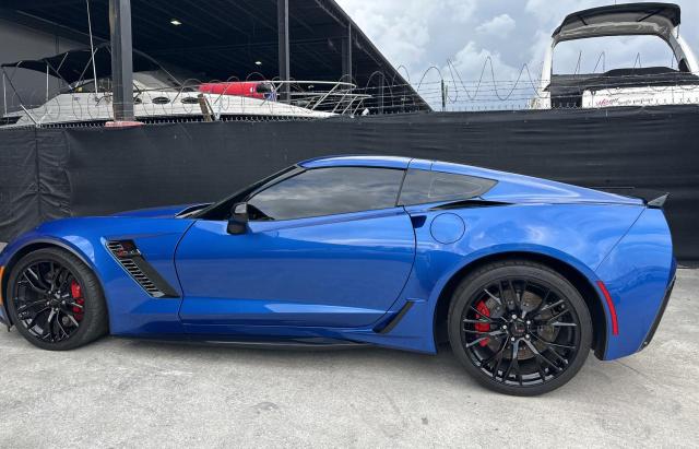 1G1YN2D69K5606717 - 2019 CHEVROLET CORVETTE Z06 1LZ BLUE photo 6