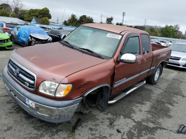 5TBRT3412YS002725 - 2000 TOYOTA TUNDRA ACCESS CAB BURGUNDY photo 1