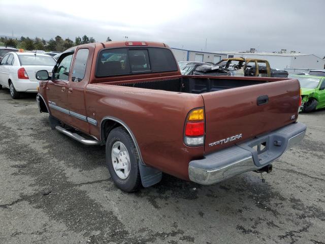 5TBRT3412YS002725 - 2000 TOYOTA TUNDRA ACCESS CAB 勃艮第红 照片 2