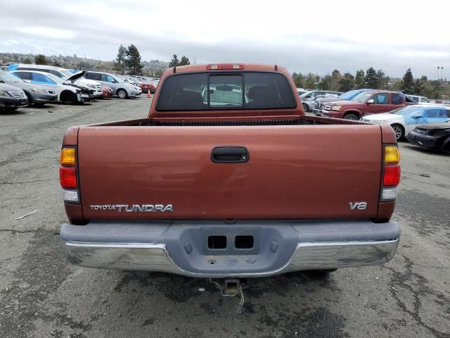 5TBRT3412YS002725 - 2000 TOYOTA TUNDRA ACCESS CAB BURGUNDY photo 6