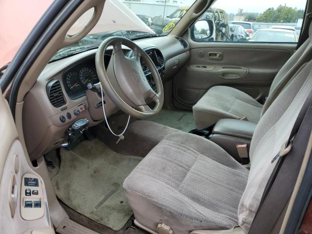 5TBRT3412YS002725 - 2000 TOYOTA TUNDRA ACCESS CAB 勃艮第红 照片 7