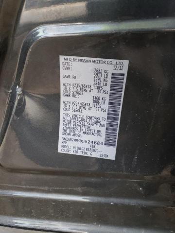 5N1AR2MM3DC624684 - 2013 NISSAN PATHFINDER S 灰色 照片 13