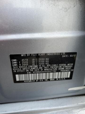 4S3BNAS64H3057782 - 2017 SUBARU LEGACY SPORT SILVER photo 13