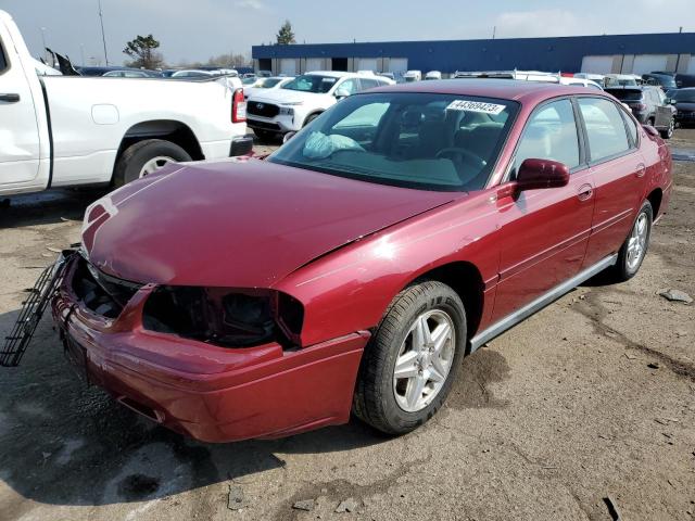 2G1WF52E759387053 - 2005 CHEVROLET IMPALA MAROON photo 1