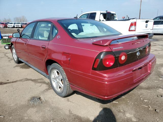 2G1WF52E759387053 - 2005 CHEVROLET IMPALA MAROON photo 2