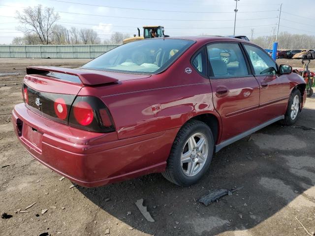 2G1WF52E759387053 - 2005 CHEVROLET IMPALA MAROON photo 3