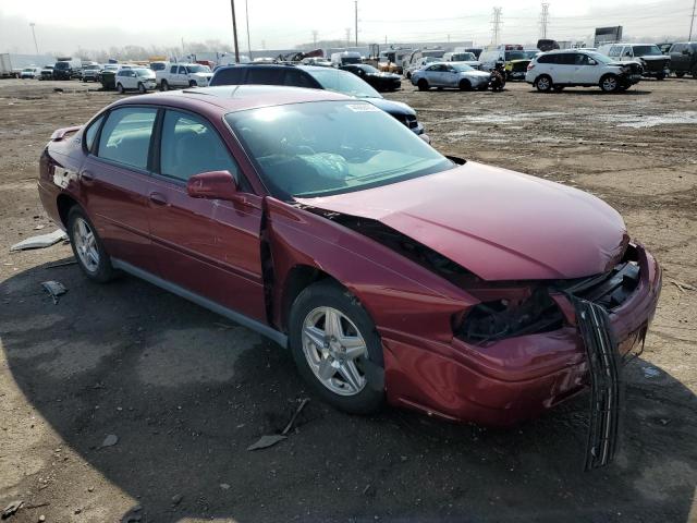 2G1WF52E759387053 - 2005 CHEVROLET IMPALA MAROON photo 4