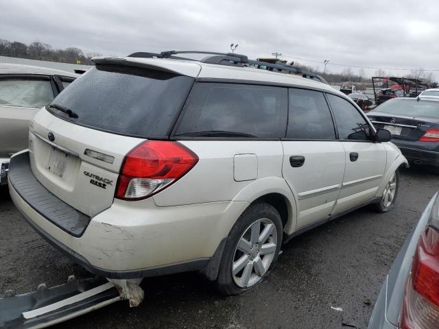 4S4BP61C287341172 - 2008 SUBARU OUTBACK 2.5I WHITE photo 3