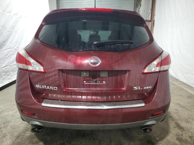 JN8AZ1MW4BW184880 - 2011 NISSAN MURANO S MAROON photo 6