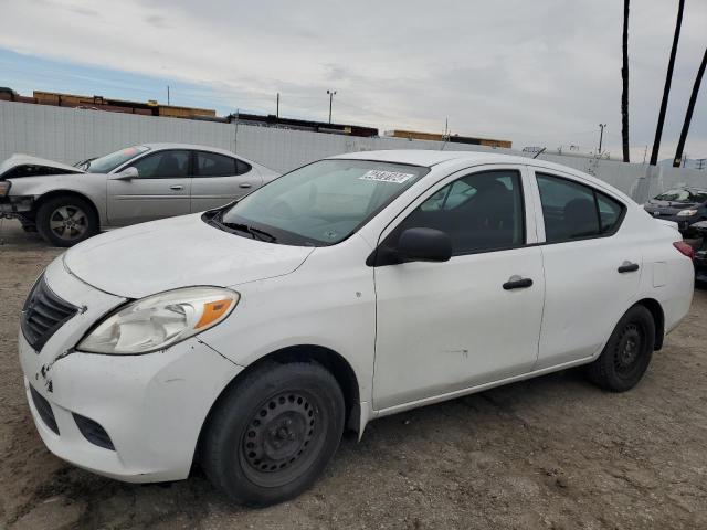 3N1CN7AP2EL841902 - 2014 NISSAN VERSA S WHITE photo 1