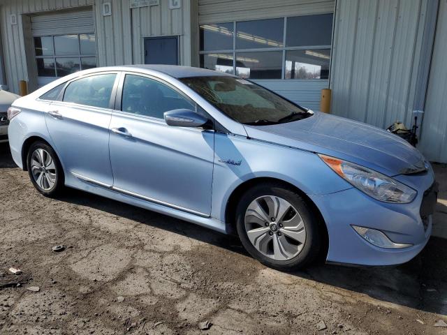 KMHEC4A44DA072305 - 2013 HYUNDAI SONATA HYBRID BLUE photo 4