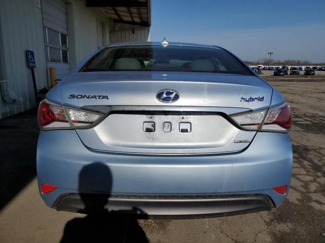 KMHEC4A44DA072305 - 2013 HYUNDAI SONATA HYBRID BLUE photo 6